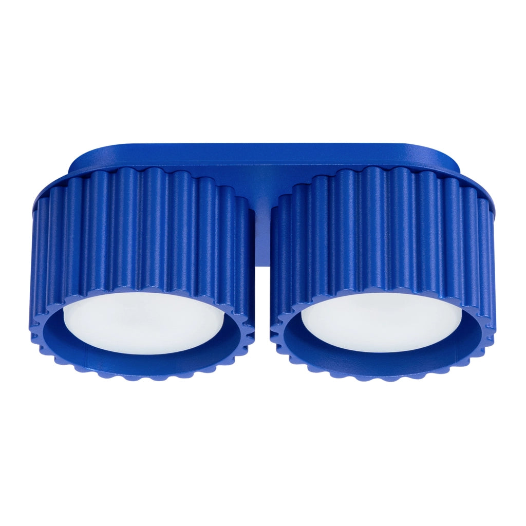 Plafoniera ovale ultramarino 21cm 2xGX53 VISTAO Pure Lume