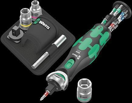 Wera 05004281001 chiave a cricchetto 18 pz Nero, Verde
