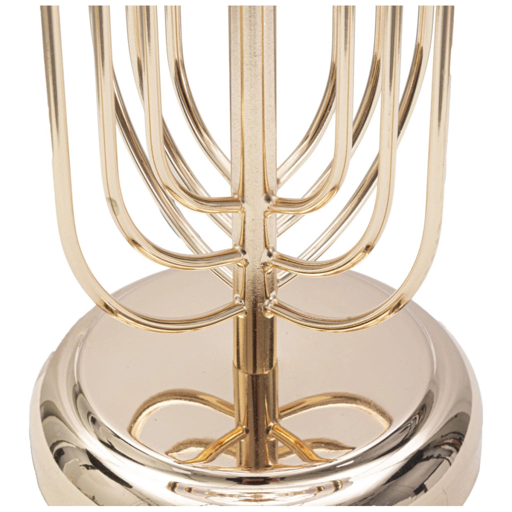 Lampada da Tavolo VKH139, Rosa, Metallo, 28x28x55 cm