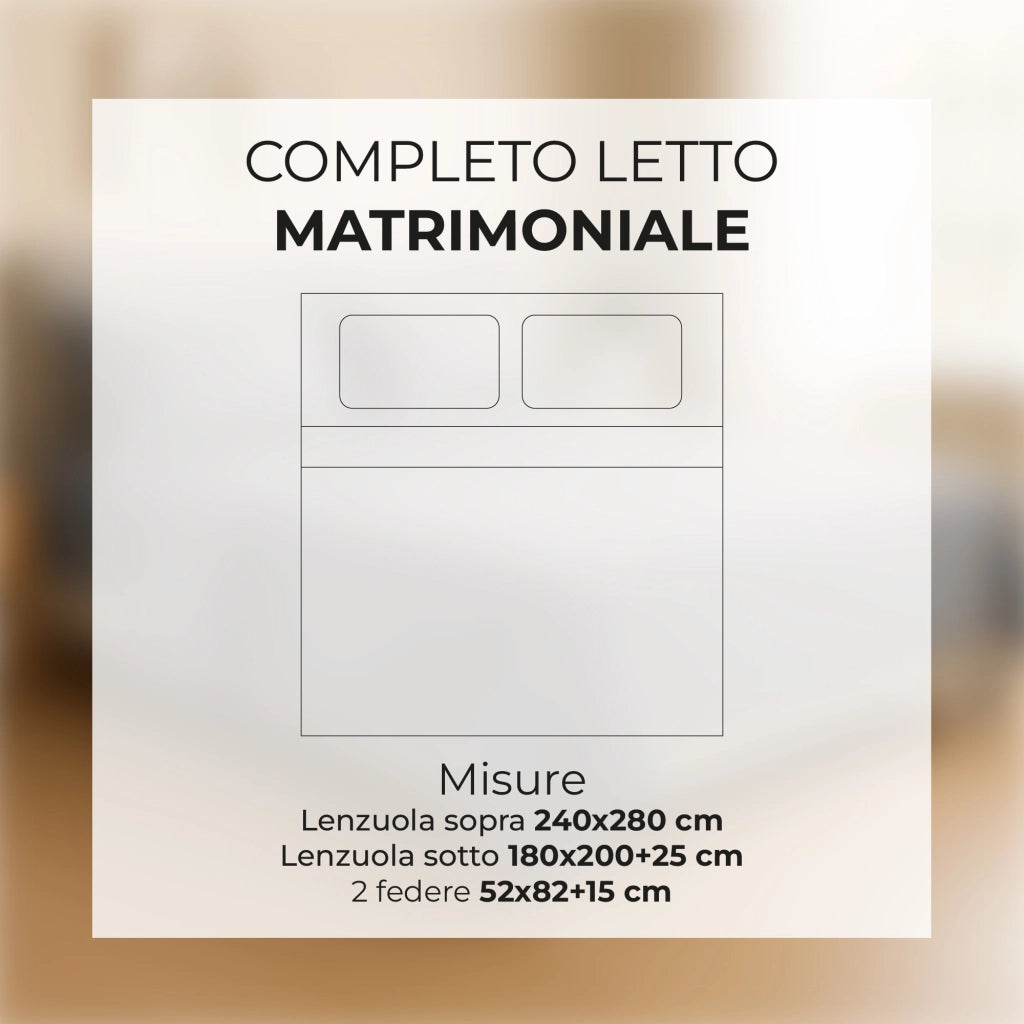 Completo Lenzuola Letto Singolo e Matrimoniale B&B 100% Cotone Bianco con Angoli Elasticizzati – Set Lenzuolo Sopra, Sotto e Federe – Resistente Lavaggi 60° Ideale Hotel, Case Vacanze   Bianco - Matrimoniale