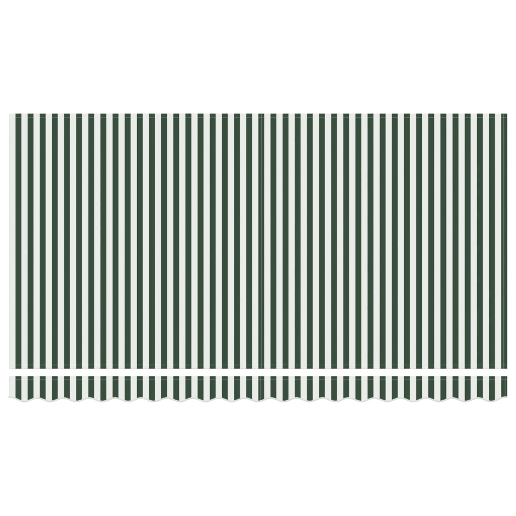Fabric di Ricambio per Tenda per Struttura 4x2 m in Verde e Bianco