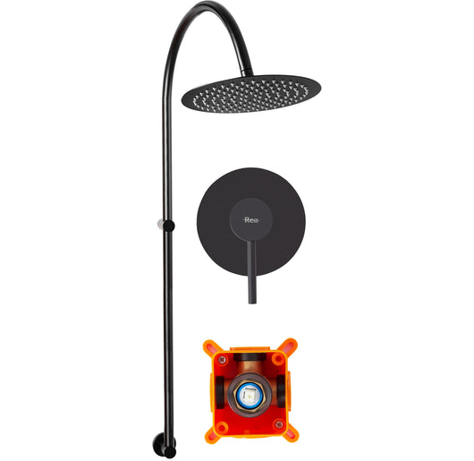 Set Doccia Rea Lugano Black + Box