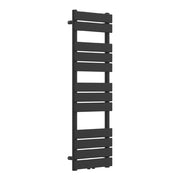 Radiatore scaldasalviette a lama piatta in acciaio nero per il riscaldamento del bagno 120 x 40 cm 03_0010432