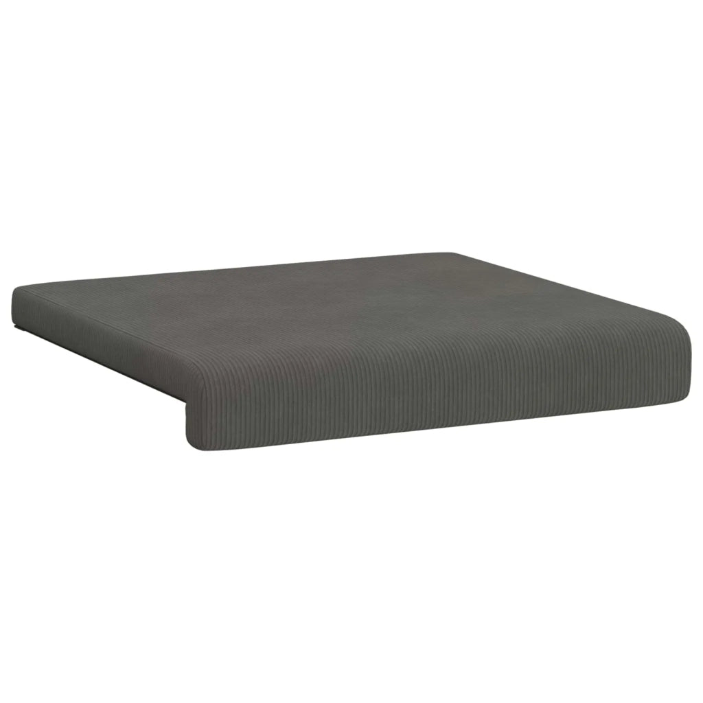 Cuscino per panchina 4 pcs corduroy Grigio Scuro 42043136