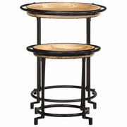 Set Tavolino 2 pz in Legno Massello di Mango 4013513