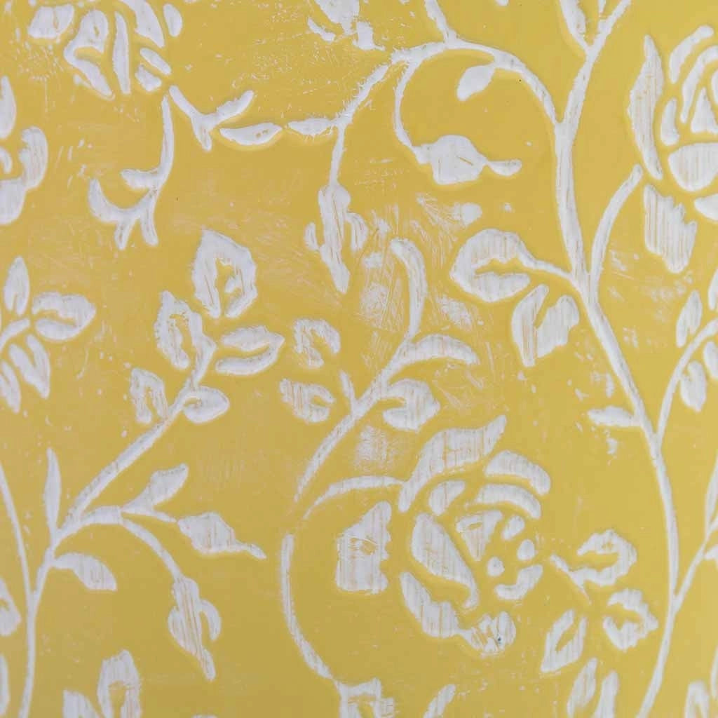 Secchio in metallo giallo D14x14,5h cm B10