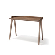 Scrivania Herdasa effetto noce gambe faggio 81x111x50cm