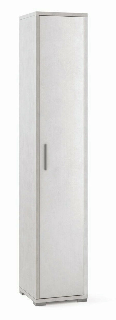 Mobile Colonna 1 Anta H199 L39 P41 Cm colore Bianco Ossido Db384k Sarmog
