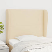 Testiera ad Orecchio-Testata con Orecchie Crema 103x23x118/128 cm in Tessuto 626142