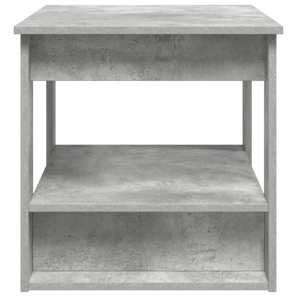 Tavolino da salotto Grigio cemento 72 x 50 x 50 cm 8000191