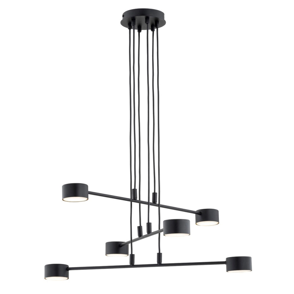 Lampada a sospensione Modus in acciaio verniciato nero