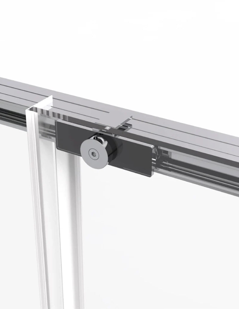 Box doccia ABANTE (TWENTY) 1+1 con lato fisso laterale 120x80 cm Cromo
