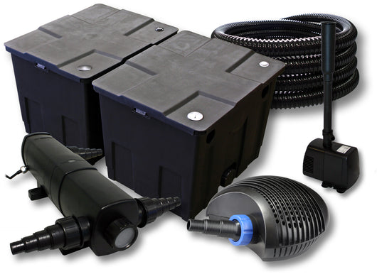 set per laghetti filtro 60000l chiarificatore 36W pompa 40W tubo 25m pompa fontana