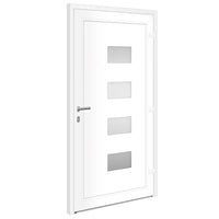 Porta Ingresso Antracite 110x210 cm in Alluminio e PVC 3157070