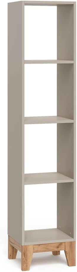 Scaffale per bambini Malia, Cashmere/Artigianale, 35.2 x 159.5 cm, adatto per la conservazione di libri e giocattoli