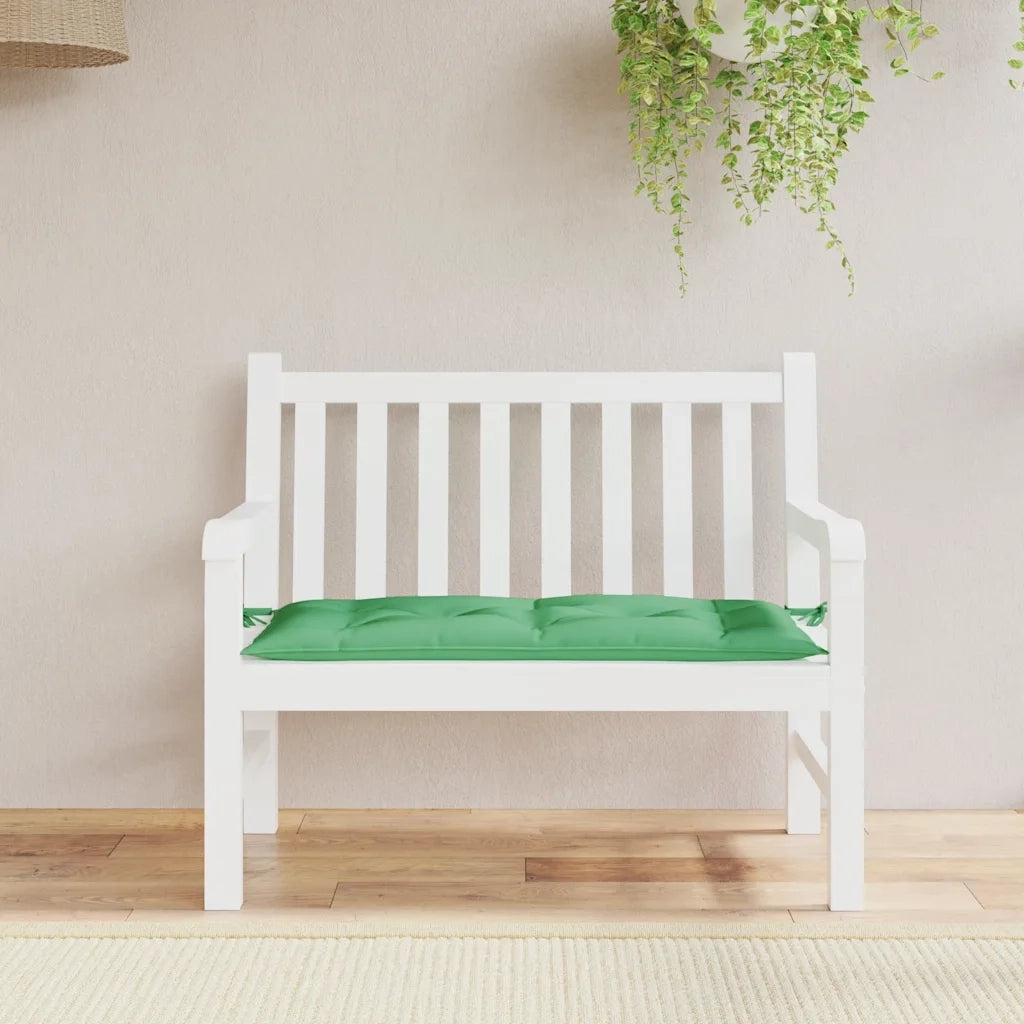 Cuscino per Panca-Cuscini per panchina Verde 100x50x7 cm in Tessuto Oxford