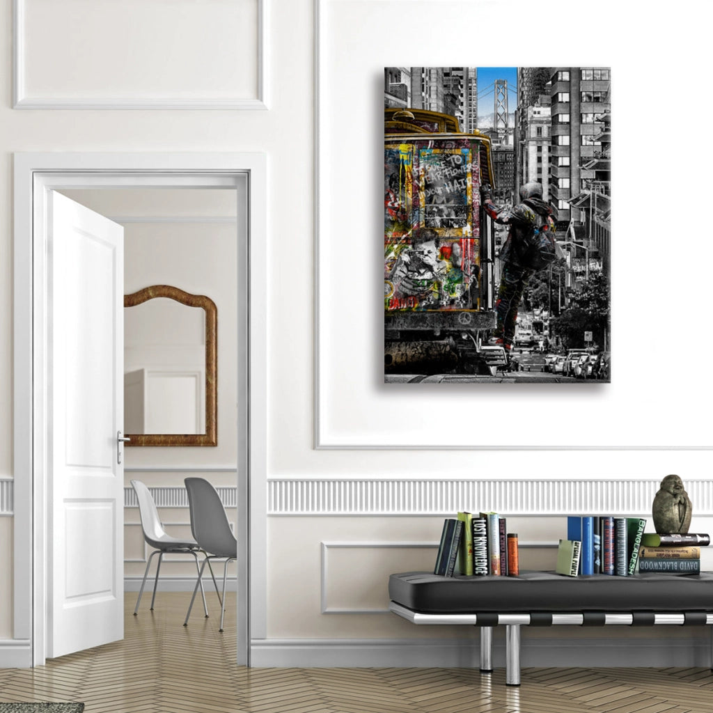49ers -  Quadro Canvas Contemporaneo su telaio in legno Misura: 100x140 cm