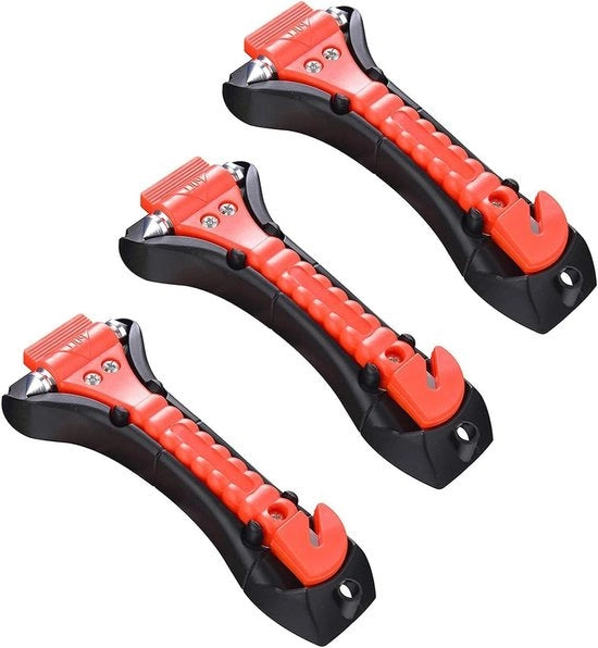 Hammer per auto - 3 pezzi 2-in-1 chiusura sicura per vetri e cinture di sicurezza