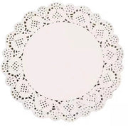 Piedini di carta rotondi da 11,5 cm - Piccoli piedini di carta bianchi per uso temporaneo - per hobby, torte, cibi, dessert, 100 pezzi