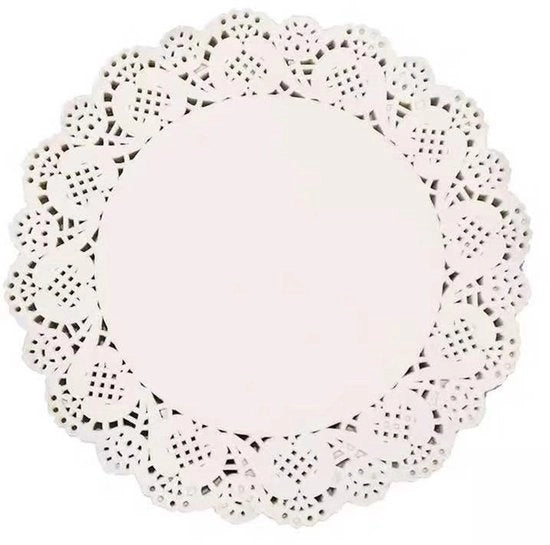 Piedini di carta rotondi da 11,5 cm - Piccoli piedini di carta bianchi per uso temporaneo - per hobby, torte, cibi, dessert, 100 pezzi