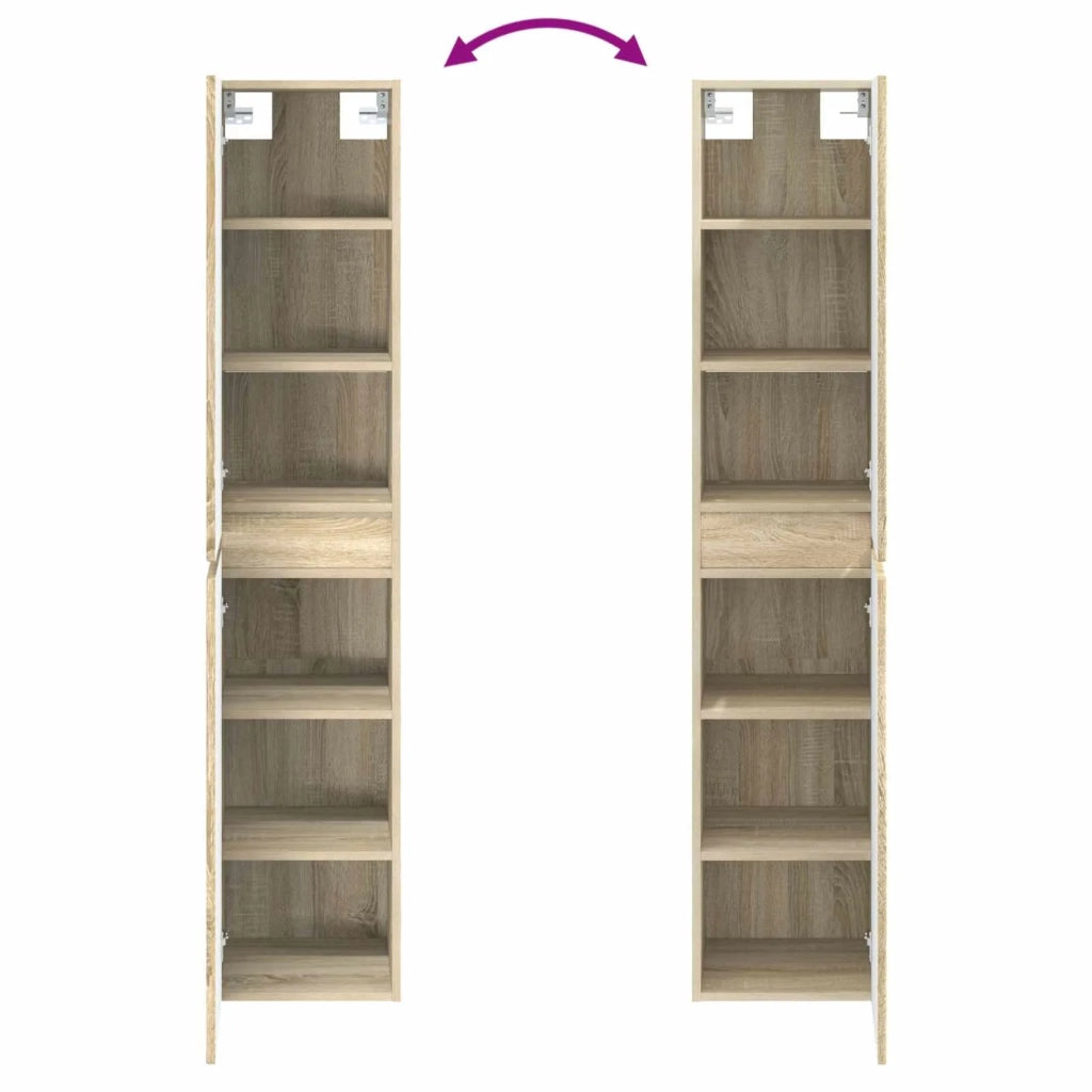 Set di mobili per il bagno 3 pz Rovere Sonoma 3406085