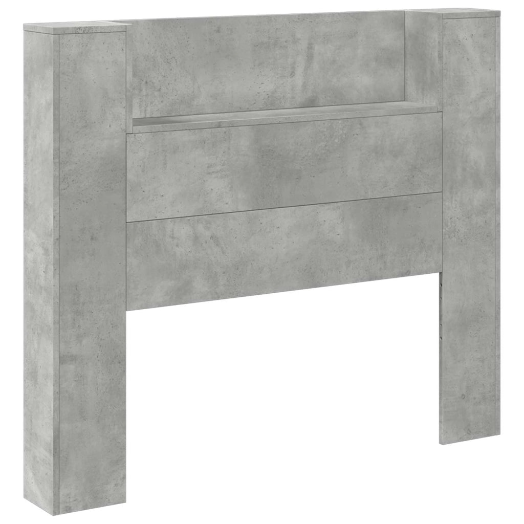 Testiera Letto Grigio Cemento Legno ingegnerizzato