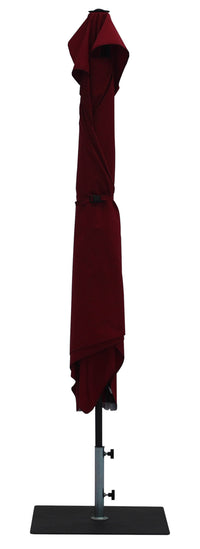 Ombrellone da Giardino 3x2 m Palo Ø38 mm in Alluminio Tessuto Olefin Trend Bordeaux