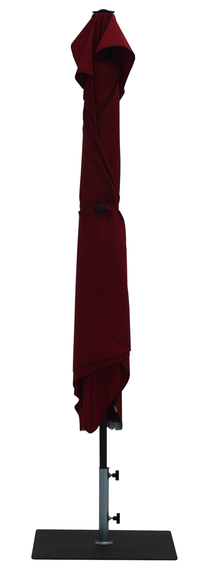 Ombrellone da Giardino 3x2 m Palo Ø38 mm in Alluminio Tessuto Olefin Trend Bordeaux