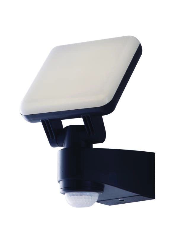 PROIETTORE LED SAT ANTRACITE 10W 1200LM 4000K CON SENSORE DI MOVIMENTO IP54 14X15,35XCM