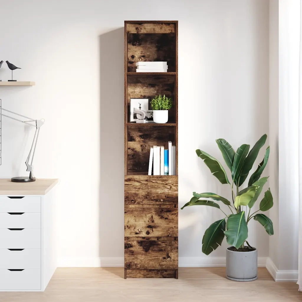Credenza Rovere Fumo 37,5x35x180 cm in Legno Multistrato 861665