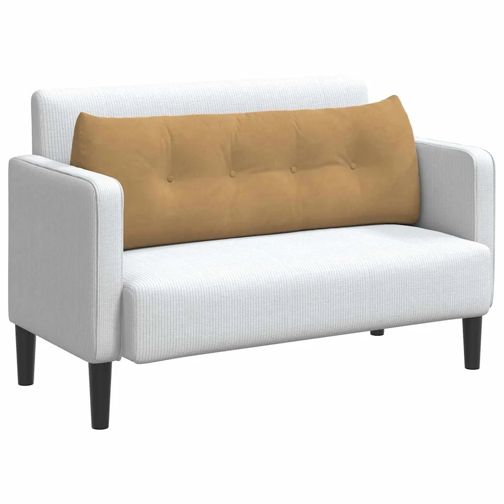 Cuscino per Schiena Marrone 140 x 24 x 50 cm Velluto 42014524