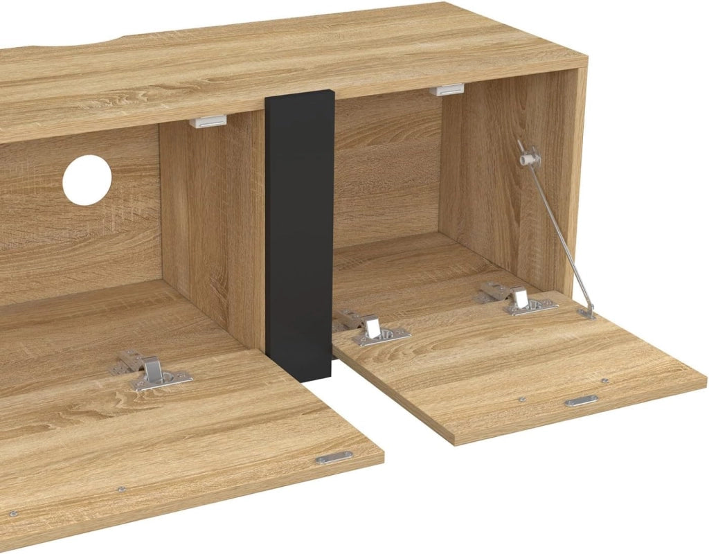 180 cm PHOENIX Porta TV a parete a 3 ante dal design industriale