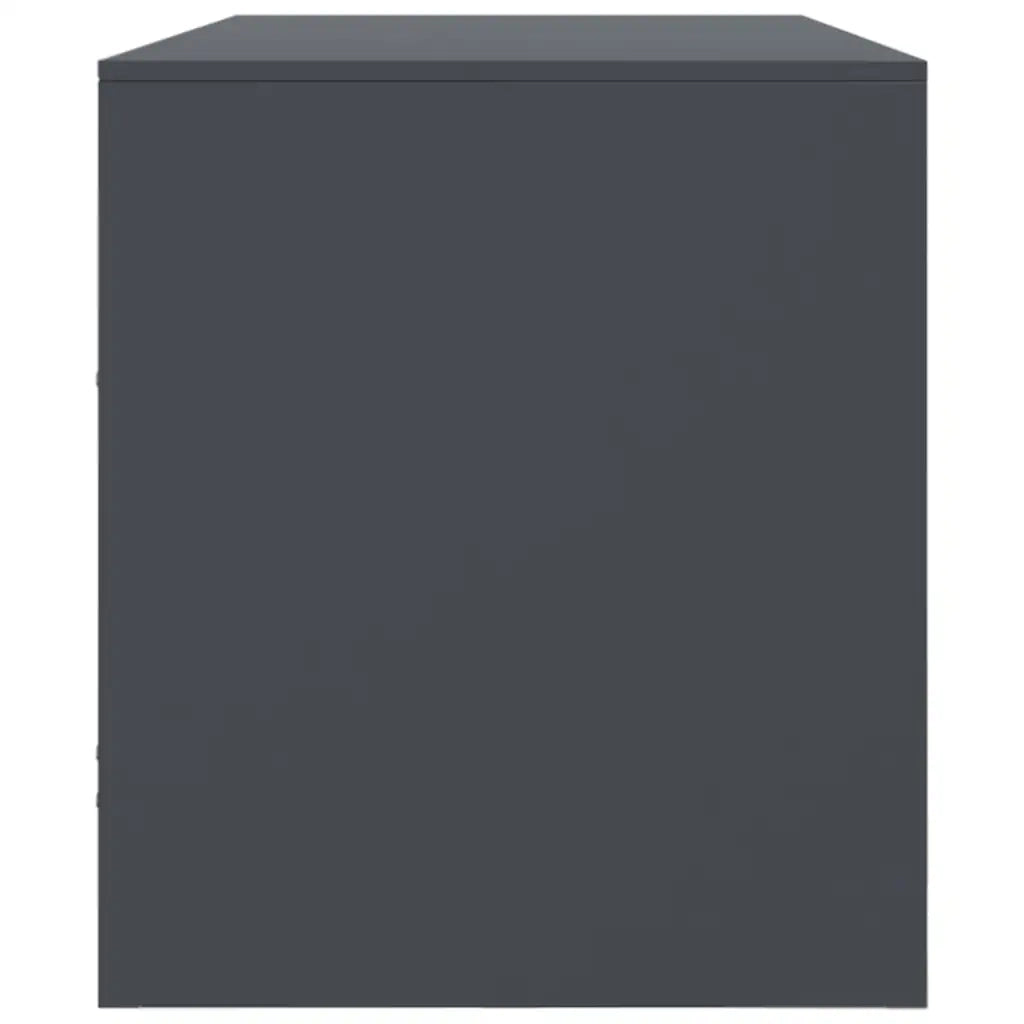 Mobile Porta TV Antracite 99x39x44 cm in Acciaio 841735