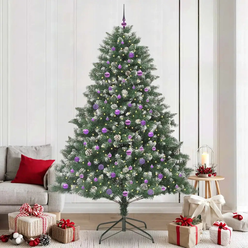 Albero di Natale artificiale con 300 LED Verde 240 cm 3395263