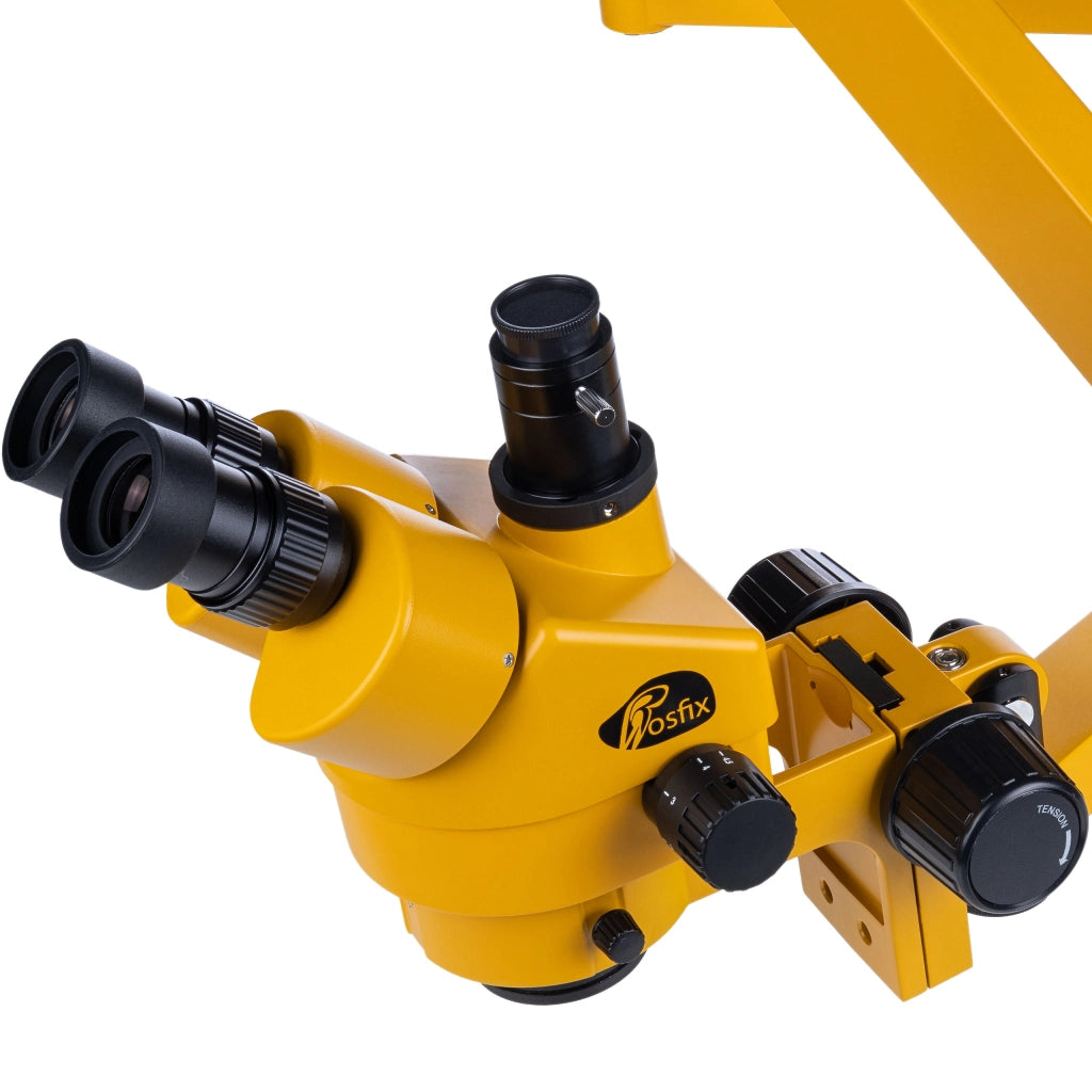 Mikroscopio Trinoculare Rosfix Neptune Pro MSNP-T-WDMS3-O – Zoom 7-45x | Sistema Ottico Greenough | Lavoro di Precisione