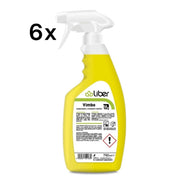 Vimbo 6 Pezzi x 750 ml, Sgrassatore Lucidante Acciaio Inox No Aloni HACCP | Liber
