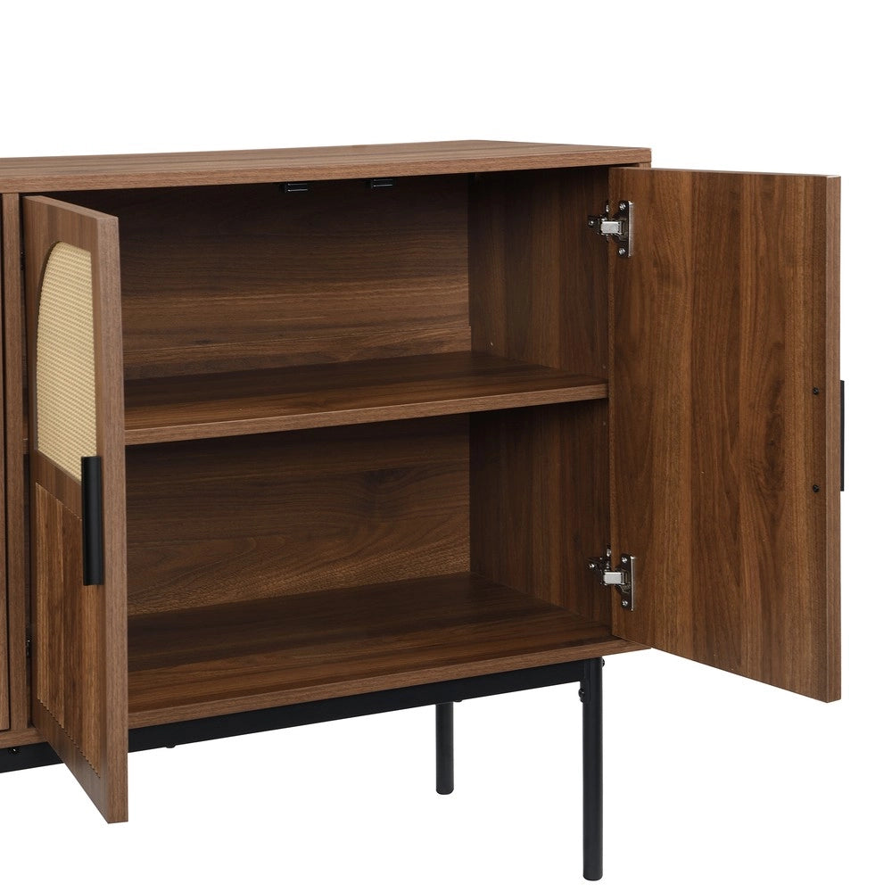 Cassettiera Credenza ¨C MINIMAL ¨C Legno, Bianco, 140x40x80 cm
