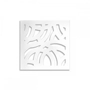 CERCHI LARGE - Pannello in PVC traforato da 10mm Misura: 73x73 cm, Colore: bianco