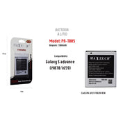 Trade Shop - Maxtech Pa-t005 Batteria Li-ion 1500mah Compatibile Samsung Galaxy S Advance -