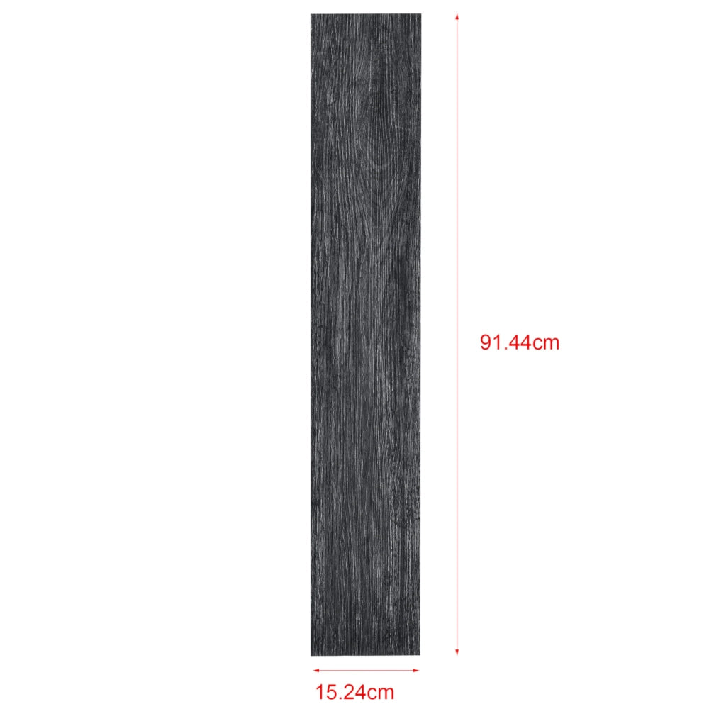 Pavimento in vinile PVC autoadesivo Valona ​​7 pezzi 0,975 m² Rovere Nero Notte 03_0007241