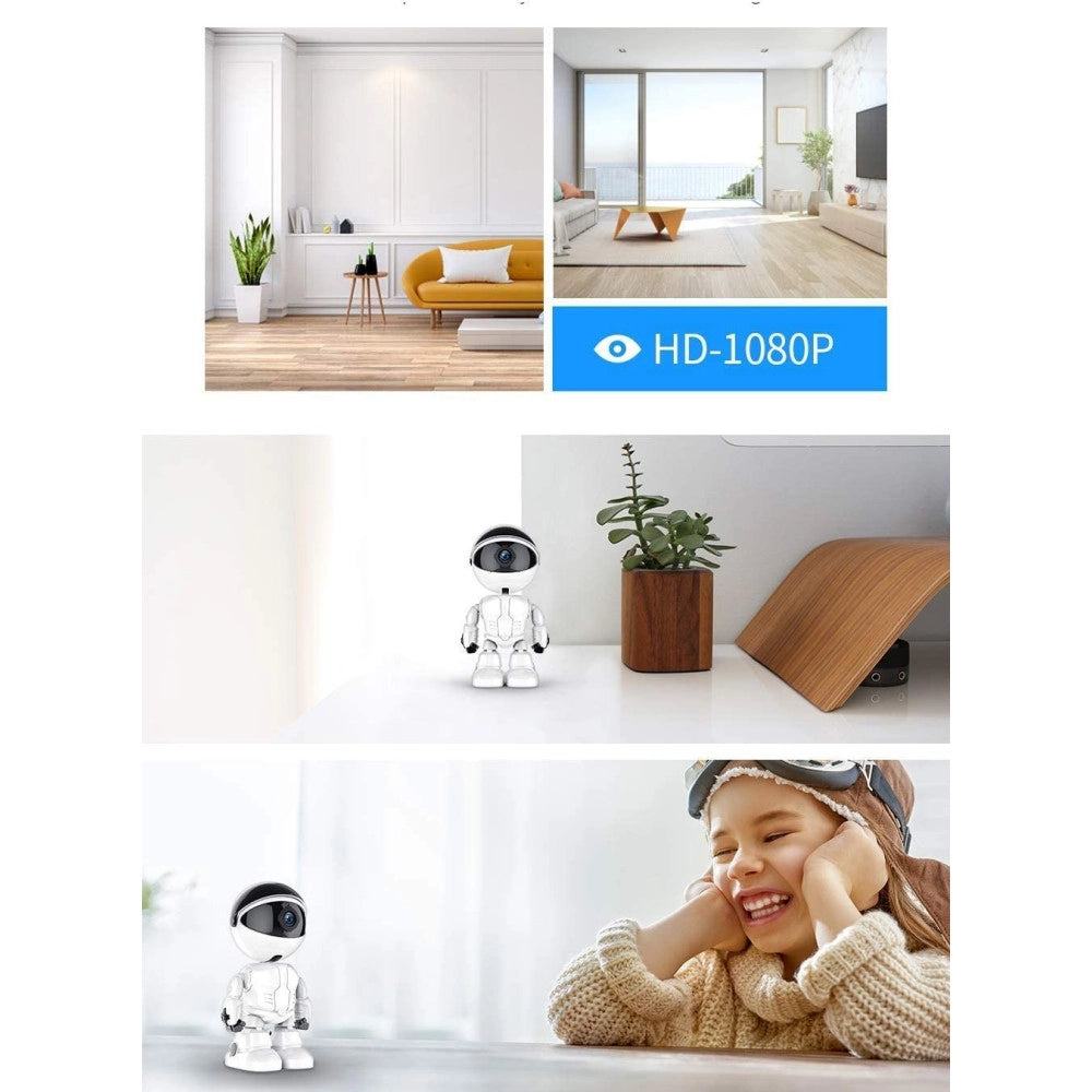 Trade Shop - Telecamera Ip Sorveglianza Robot Q-s39 5.0 Mp Robot Smart Camera 1080p Sicurezza -