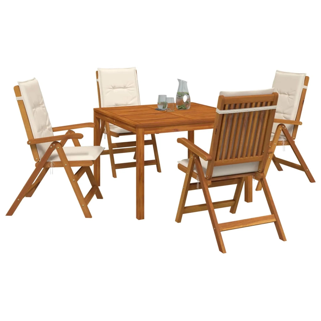 Set da pranzo da giardino 5 pezzi 5 pz Naturale 3434614