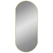 Specchio da Parete | Specchio decorativo Dorato 90x40 cm Ovale