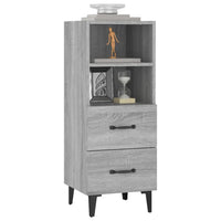 Credenza Grigio Sonoma 34,5x34x90 cm in Legno Multistrato cod mxl 9829
