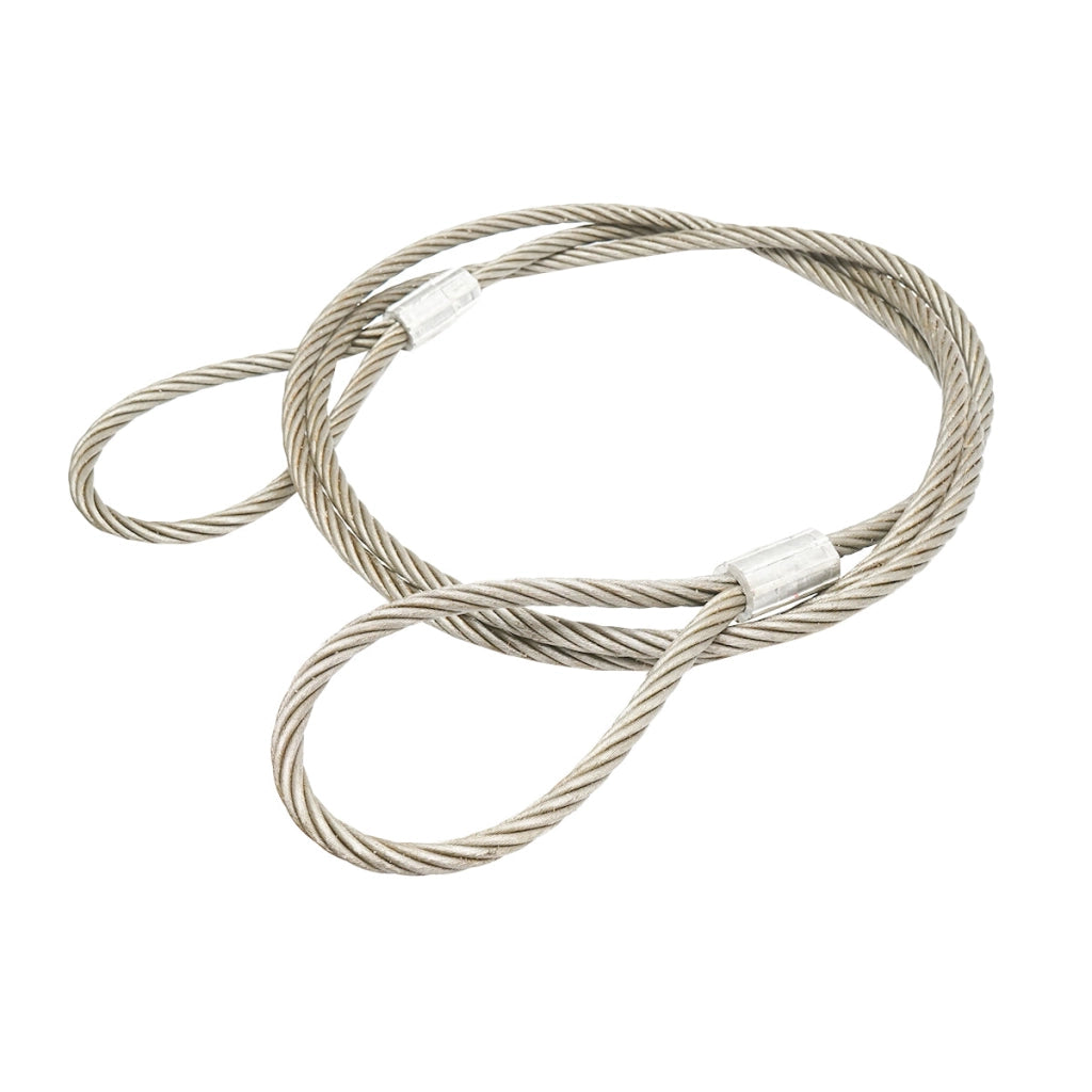 Cavo per verricello in acciaio 6x37 fi 14mm 5m con 2 occhielli