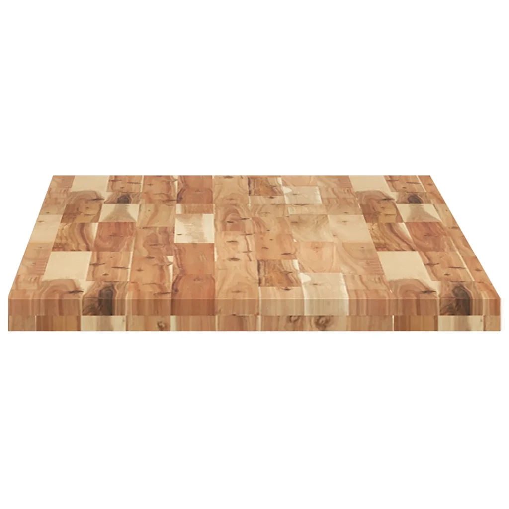 Piano Tavolo Rettangolare 140x60x4 cm Legno Massello di Acacia