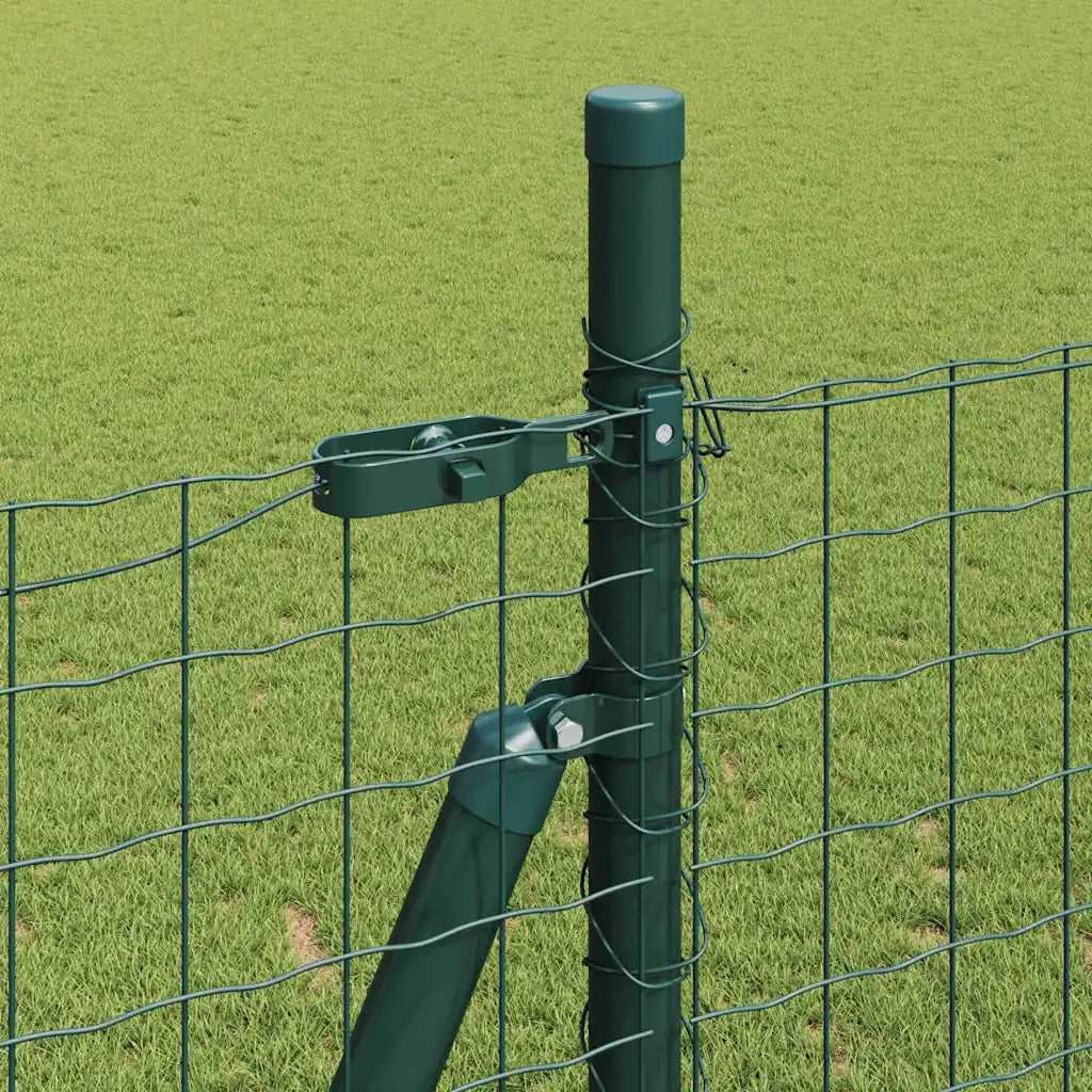 Palo della recinzione 7 pcs Verde Acciaio 42004296