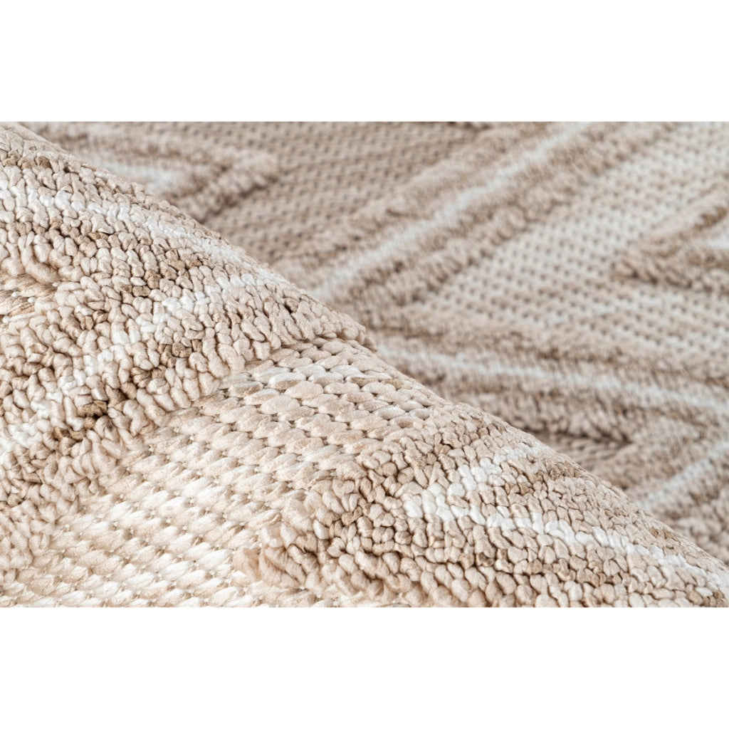 Tappeto moderno Sarai 200 in beige a motivo geometrico