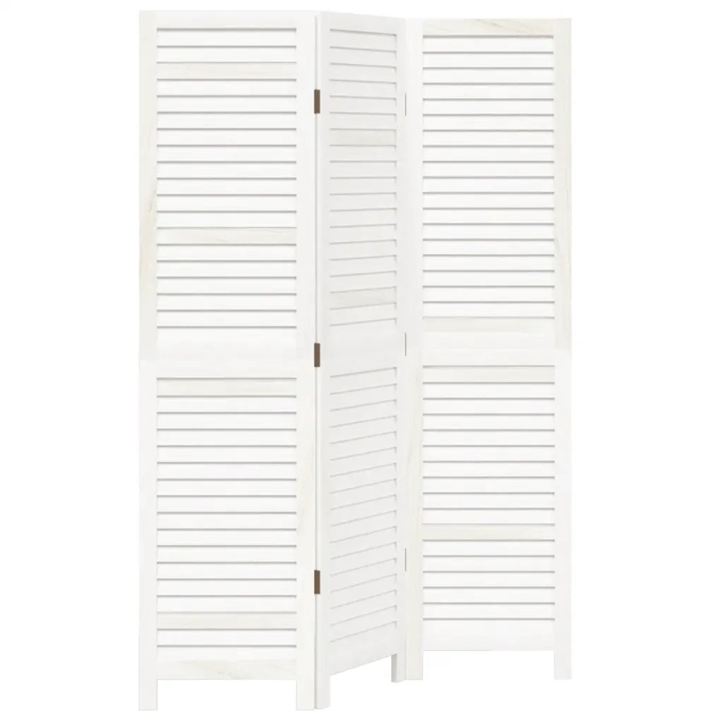 Divisorio Ambienti | Divider per stanze | Paravento 3Pannelli Bianco Legno Massello di Paulownia