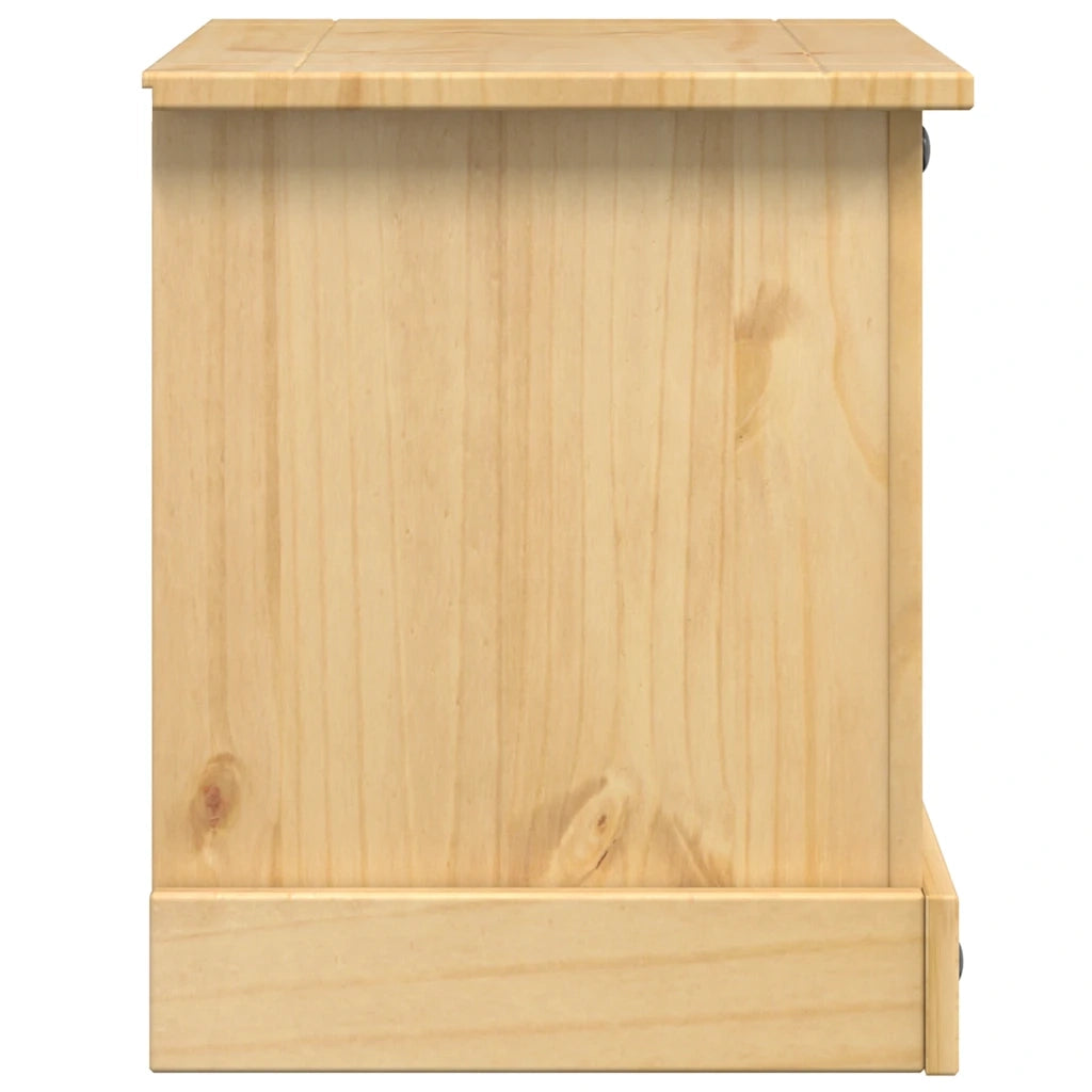 Comodino Corona 53x39x47 cm in Legno Massello di Pino 4005658